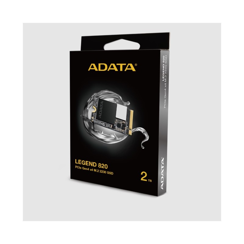 SSD ADATA LEGEND 820 Unidad De Estado Sólido ADATA LEGEND 820 2TB PCIe Gen4 X4 M.2 2230 SLEG-820-2T-CB