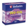 DVDR Verbatim DL 8.5GB 8X Caja C/5 Pzas 95311