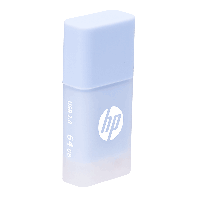 Unidad de Memoria Flash USB PNY HP 64GB Color Azul Cielo USB 2.0 HPFD168B-64