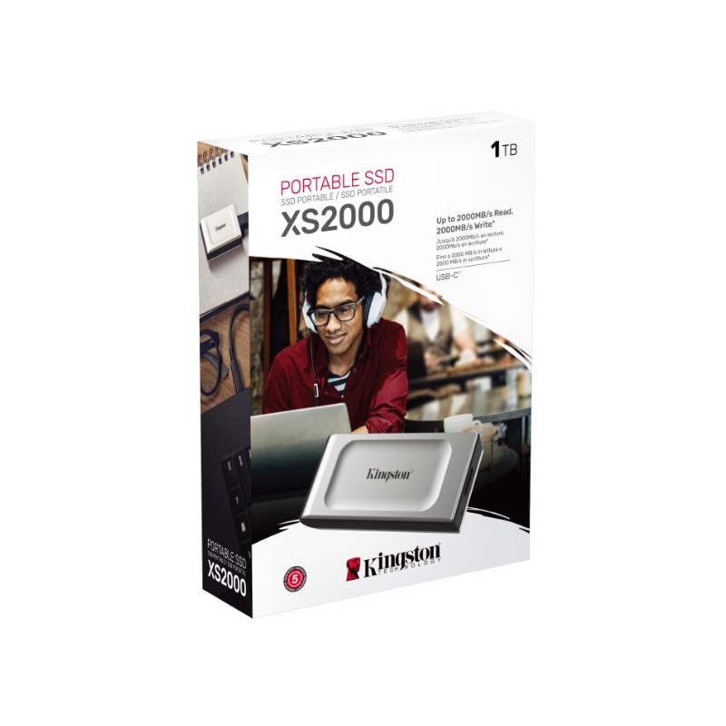 SSD Kingston Technology XS2000 UNIDAD DE ESTADO SOLIDO EXTERNO KINGSTON XS2000 1TB USB-C 3.2 GEN 2X2 R.2000MB/S W.2000MB/S