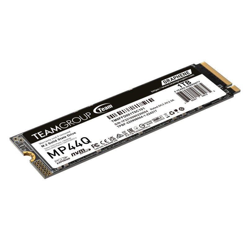 UNIDAD SSD M.2 TEAMGROUP 1TB TM8FFD001T0C101 TEAM MP44Q PCI GEN3X4 2280 7.400 MB/S6200MB/S