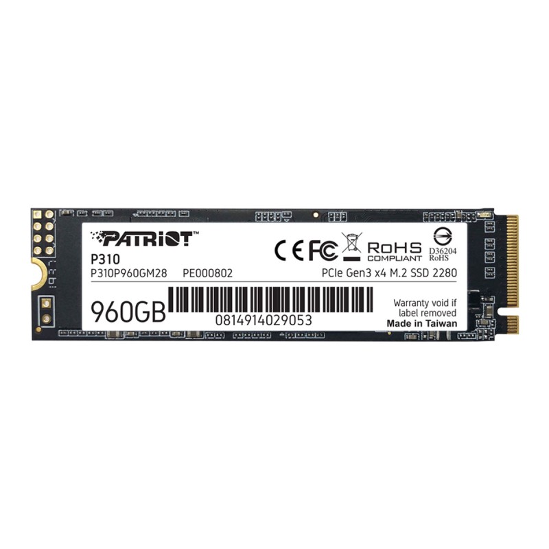 UNIDAD SSD M.2 PATRIOT 960GB P310P960GM28 P310 NVME 2280