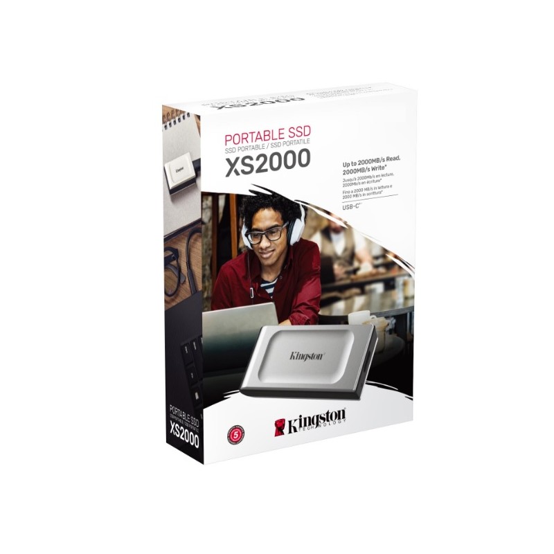 SSD Kingston Technology XS2000 UNIDAD DE ESTADO SOLIDO EXTERNO KINGSTON XS2000 4TB USB-C 3.2 GEN 2X2 R.2000MB/S W.2000MB/S