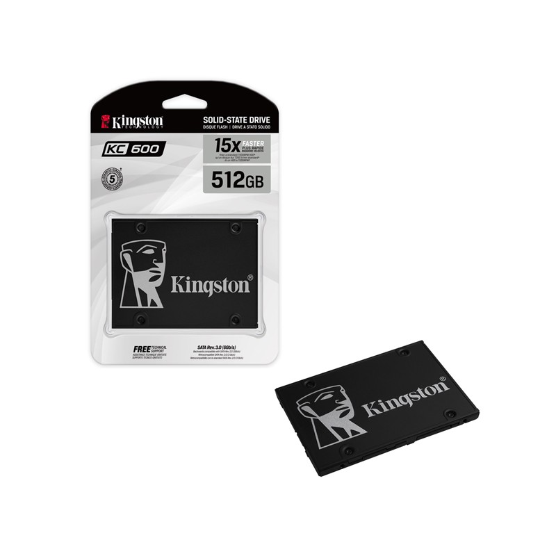 SSD Kingston Technology KC600 UNIDAD DE ESTADO SOLIDO KINGSTON KC600 512GB SATA3 2.5 R. 550MB/S W.520MB/S