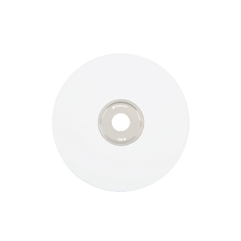 Disco VERBATIM CD-R 52X 80MIN 700MB Blanco Imprimible C/100 95251