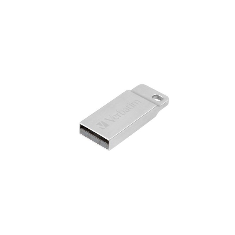 Memoria USB VERBATIM Metal Flash 32 GB - Plata 98749