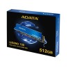 Almacenamiento ADATA ALEG-700-512GCS Unidad De Estado Sólido ADATA LEGEND 700 512GB PCIe Gen3x4 M.2 2280 Con Disipador De Alumin