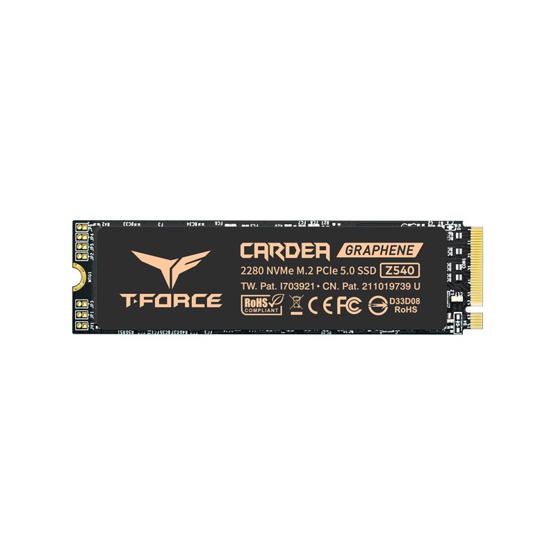 UNIDAD SSD M.2 TEAMGROUP 2TB TM8FF1002T0C129 T-FORCE Z540 PCI GEN5X4 2280 W/HEAT STICKER