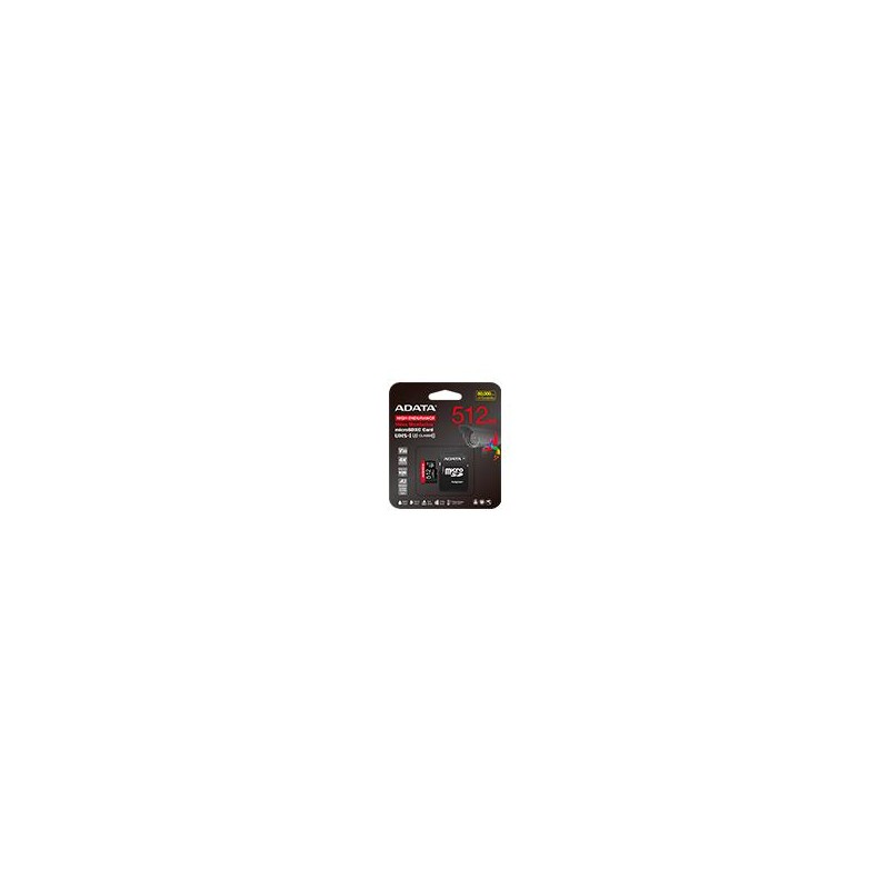 MEMORIA MICRO SD ADATA HIGH ENDURANCE 512GB SDXC SDHC UHS I U3 CON ADAPTADOR AUSDX512GUI3V30SHA2 RA1