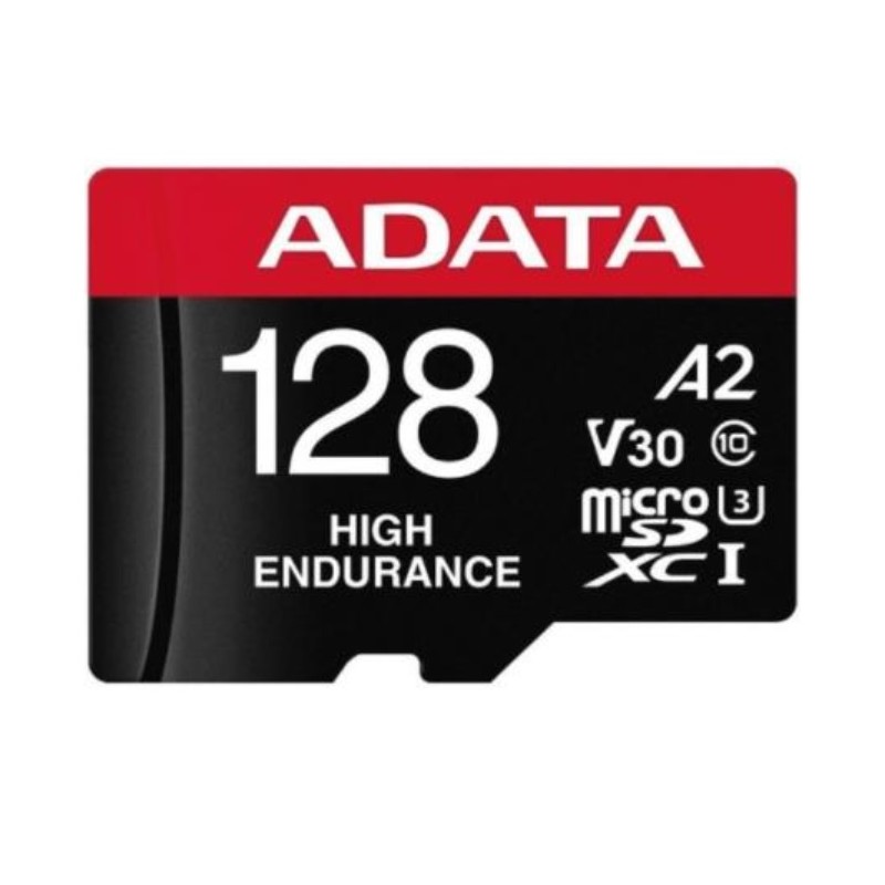Memoria Micro SDXC Adata HC 128GB UHS-I U3 V30S U3 A2 Clase 10 Color Rojo AUSDX128GUI3V30SHA2R