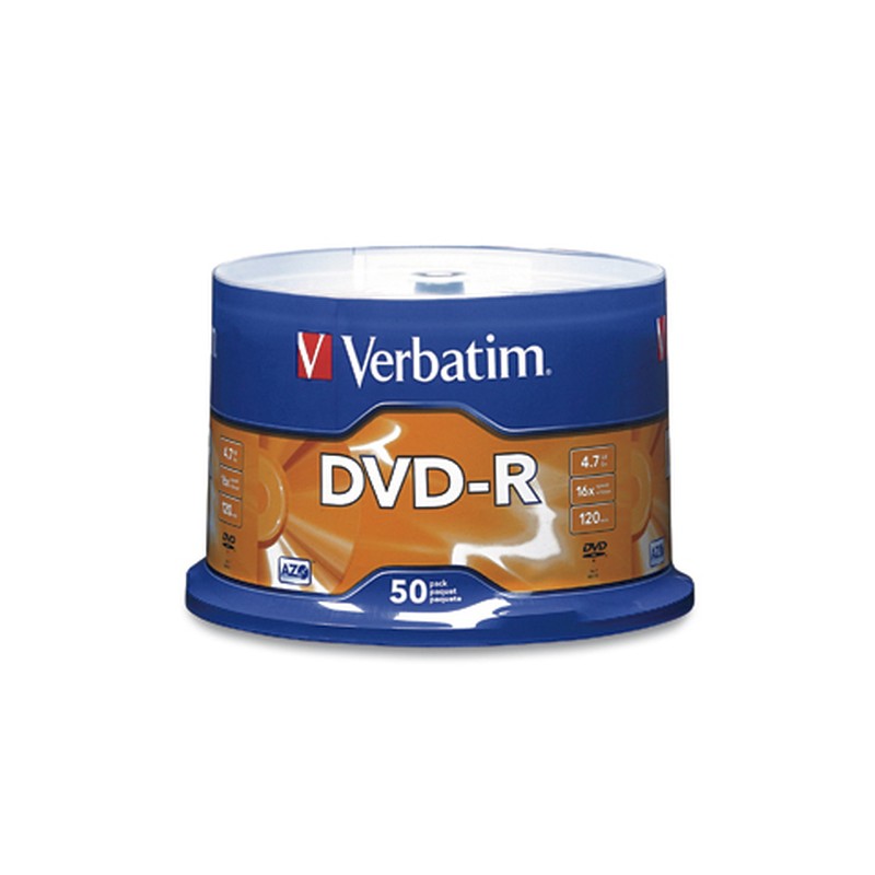 DVD-R Verbatim AZO 4.7GB/120min 16X Tray VL Spindle C/50 95101
