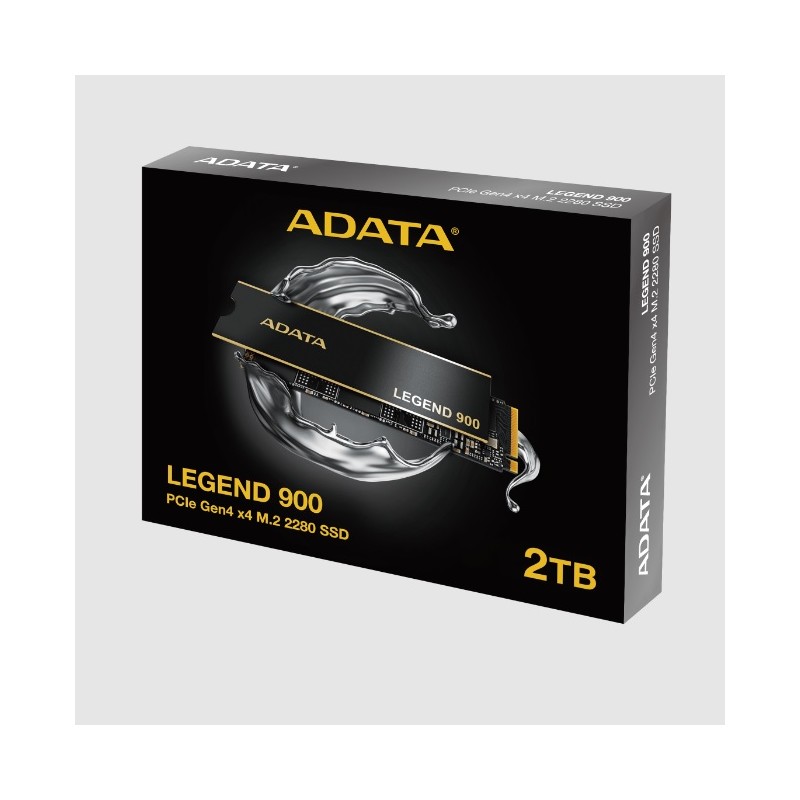 SSD ADATA LEGEND 900 Unidad De Estado Sólido ADATA LEGEND 900 2TB PCIe Gen4x4 M.2 2280 Con Disipador De Aluminio. SLEG-900-2TCS