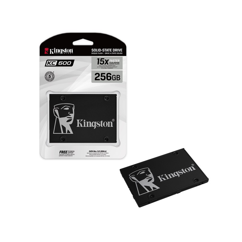 SSD Kingston Technology KC600 UNIDAD DE ESTADO SOLIDO KINGSTON KC600 256GB SATA3 2.5 R. 550MB/S W.500MB/S