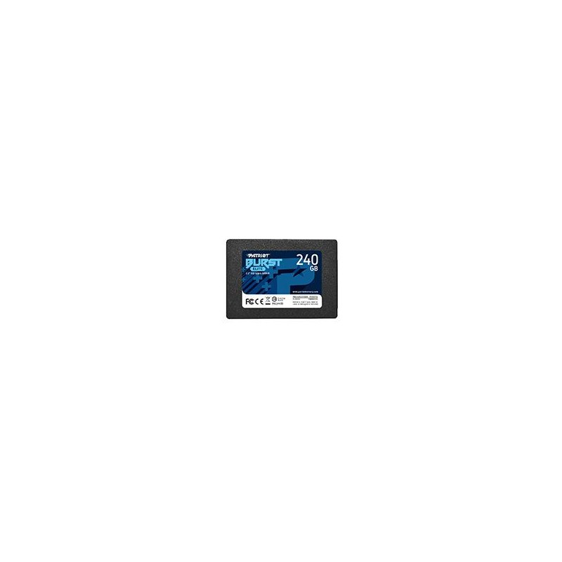 UNIDAD SSD 2.5 PATRIOT 240GB PBE240GS25SSDR BURT ELITE SATA3 7MM 3D NAND
