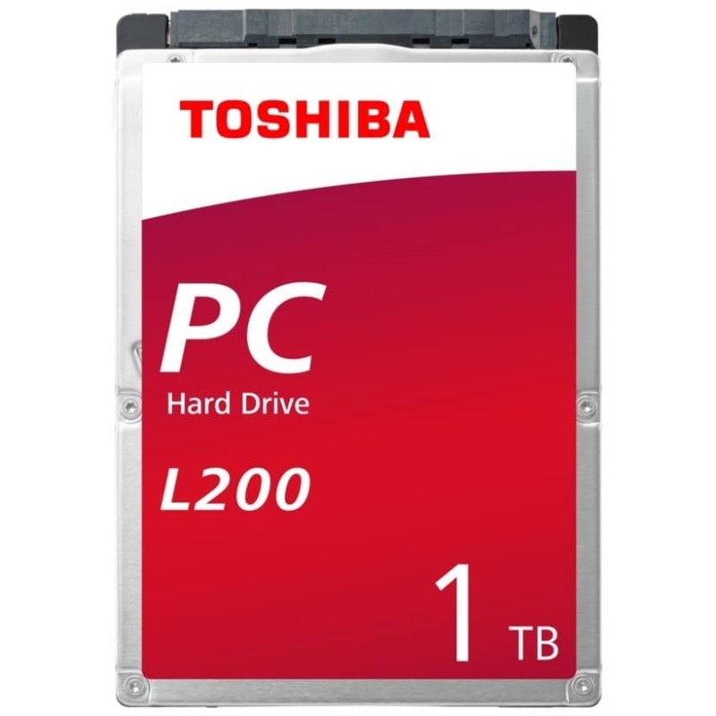 Disco Duro Interno Toshiba L200 1TB 2.5 SATA III 6Gbit/s 5400RPM 128MB Cache para PC y Laptop HDKJB01ZKA01